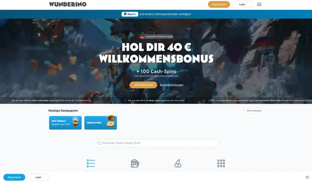 wunderino casino